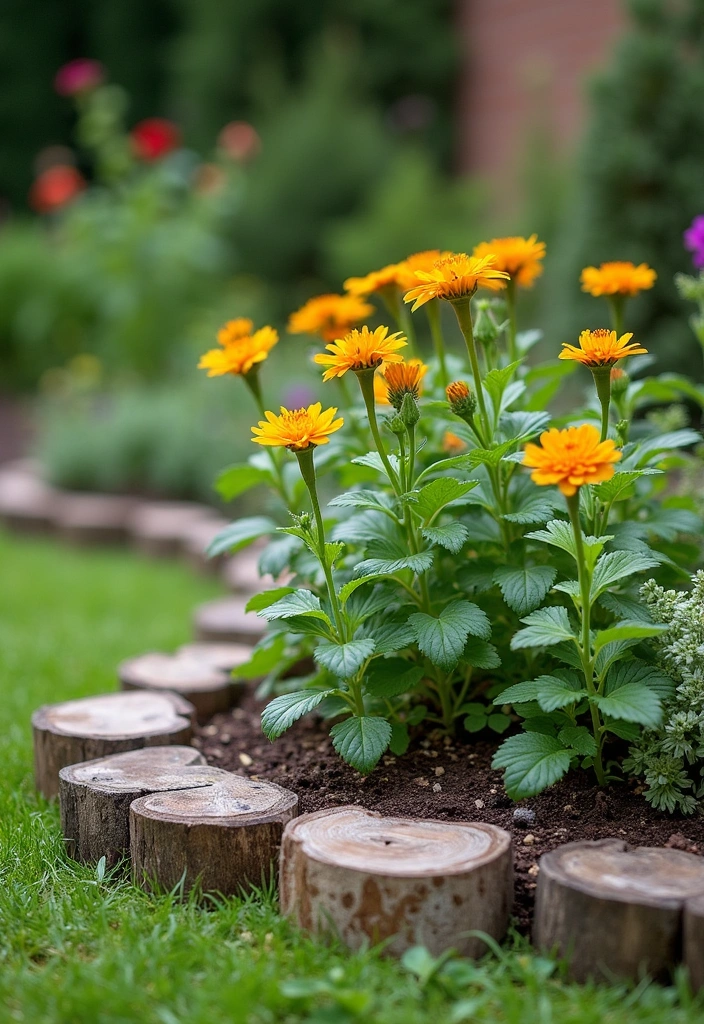 20 Garden Border Ideas for Curb Appeal - 19. Eco-Friendly Recycled Borders