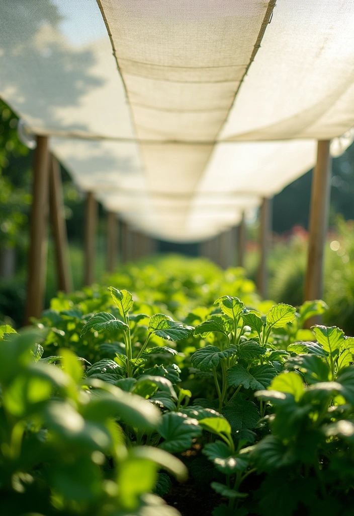 12 Ways to Extend Your Growing Season - 11. Utilize Shade Cloth for Hot Weather