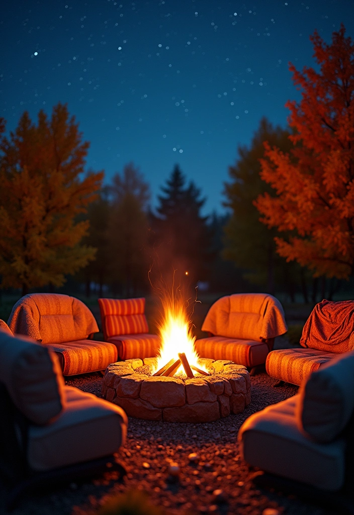 16 Fall Garden Decor Ideas to Inspire - 8. Cozy Fire Pits