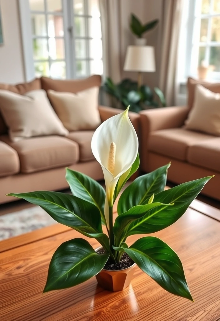 15 Fast Growing Houseplants for Quick Greenery - 5. Peace Lily (Spathiphyllum spp.)