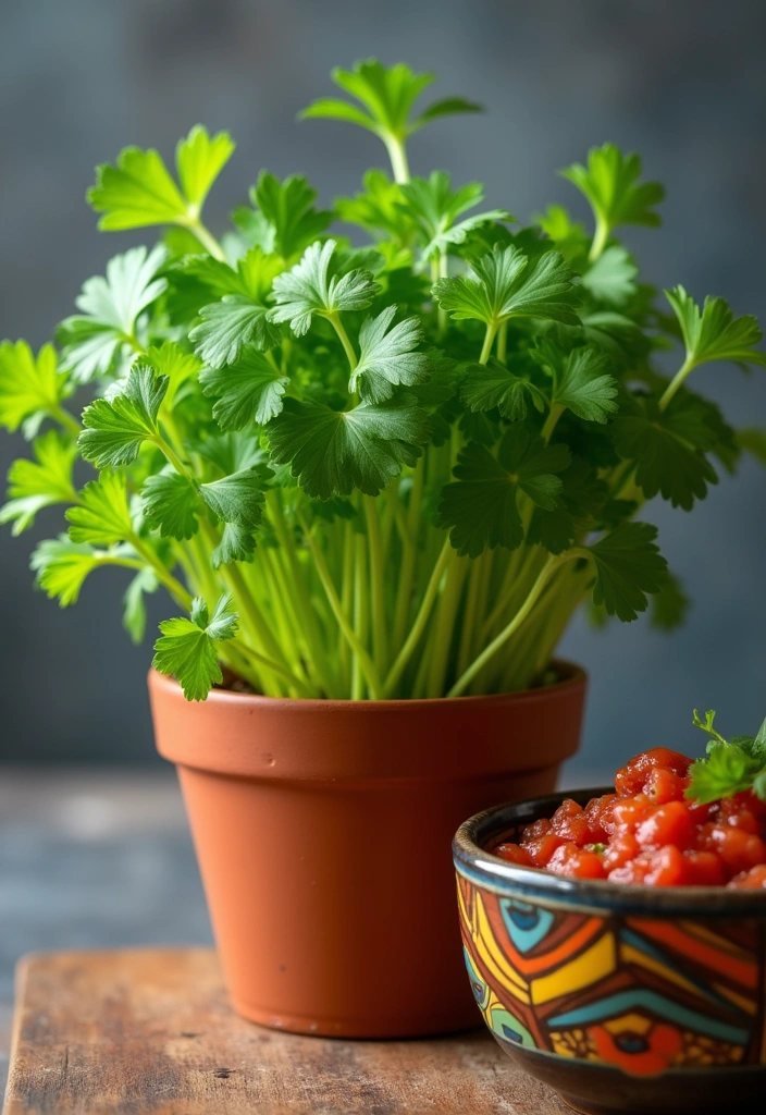 Best Herbs to Grow in Containers Indoors - 6. Cilantro