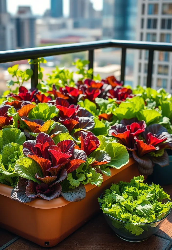 14 Space-Saving Vegetables You Can Grow on Your Balcony  - 7. Lettuce