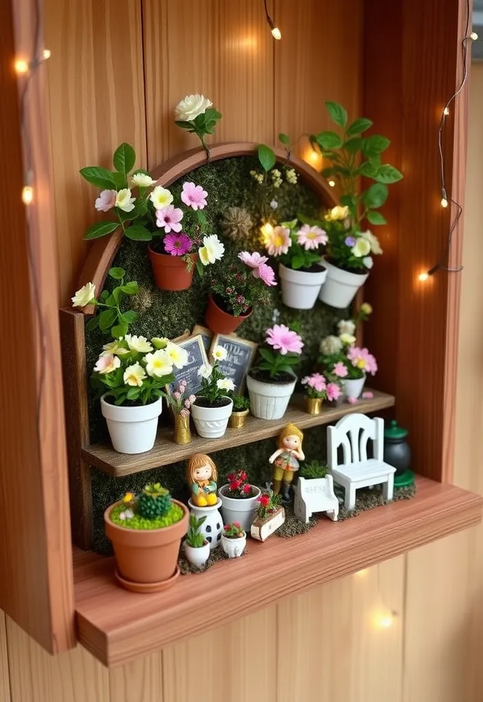 20+ Vertical Flower Gardening Ideas That Maximize Space and Beauty! - 13. Vertical Fairy Garden