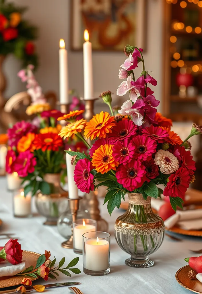 12 Easy Zinnia and Snapdragon Garden Ideas - 12. Festive Arrangements