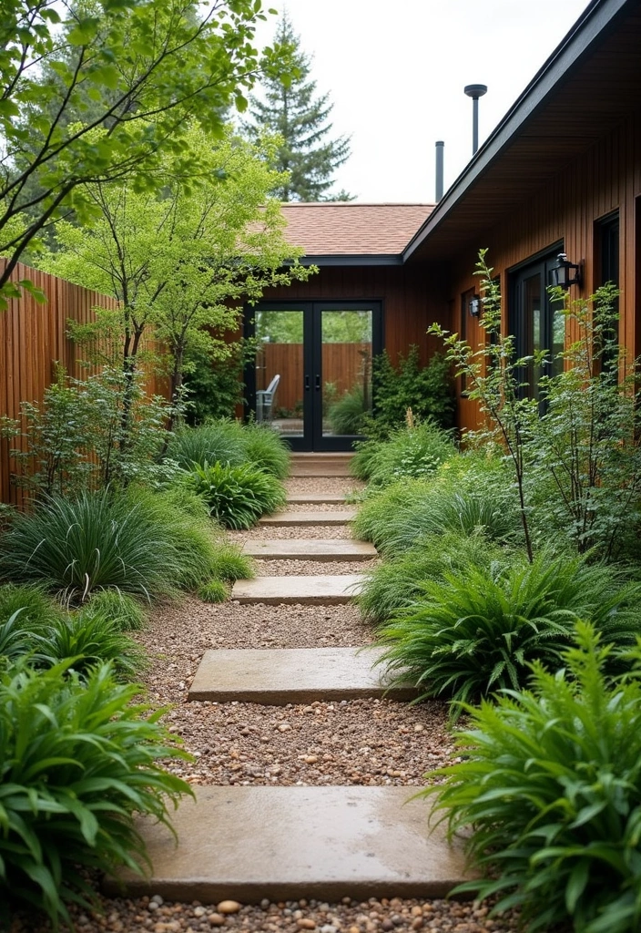 20 Modern Backyard Landscaping Ideas - 11. Sustainable Landscaping