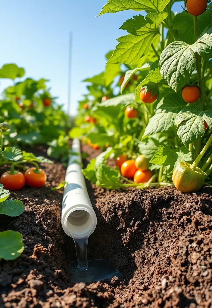 12 Genius DIY Self-Watering Systems for Your Vegetable Garden  - 3. The PVC Pipe Watering System