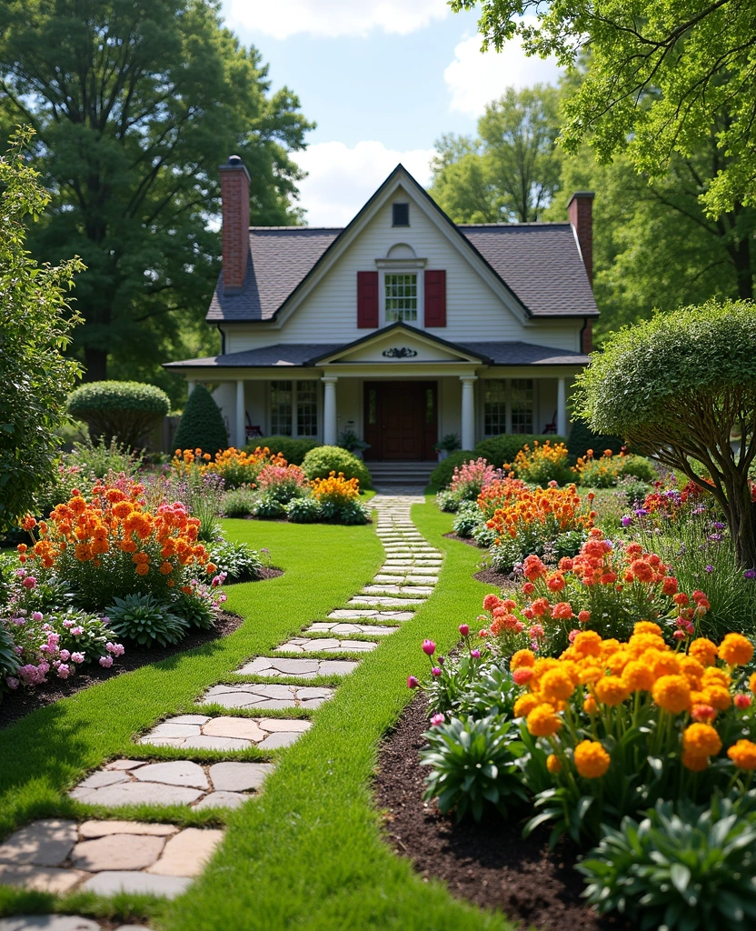 21 Genius Small Front Yard Landscaping Ideas That Don't Require a Lawn! - 21. Seasonal Color Swaps