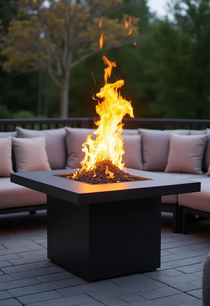 18 Deck Fire Pit Ideas for Cozy Nights - 10. Elevated Fire Pit