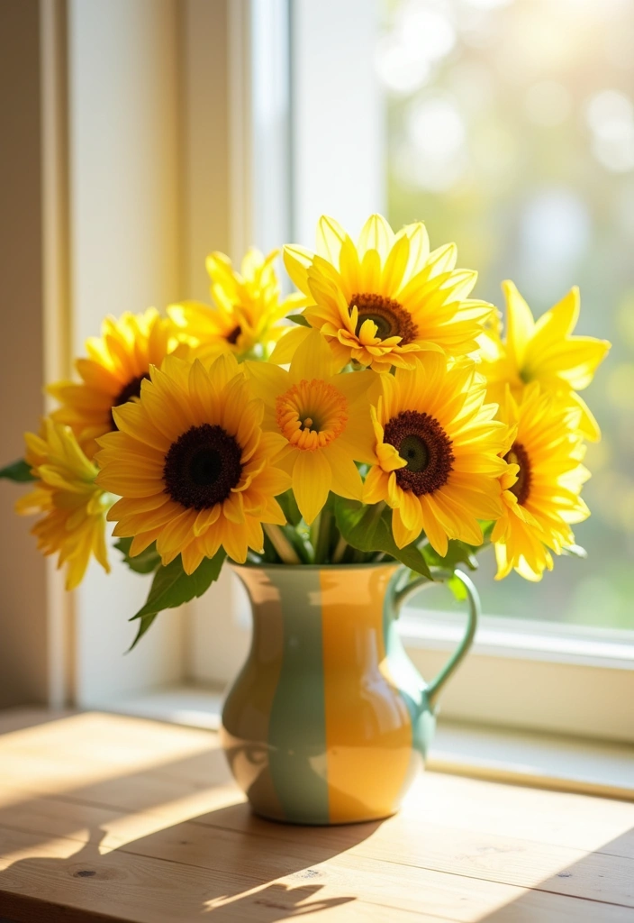 14 Choosing the Right Flower Color for Your Space - 2. Cheerful Yellows for Brightness and Energy