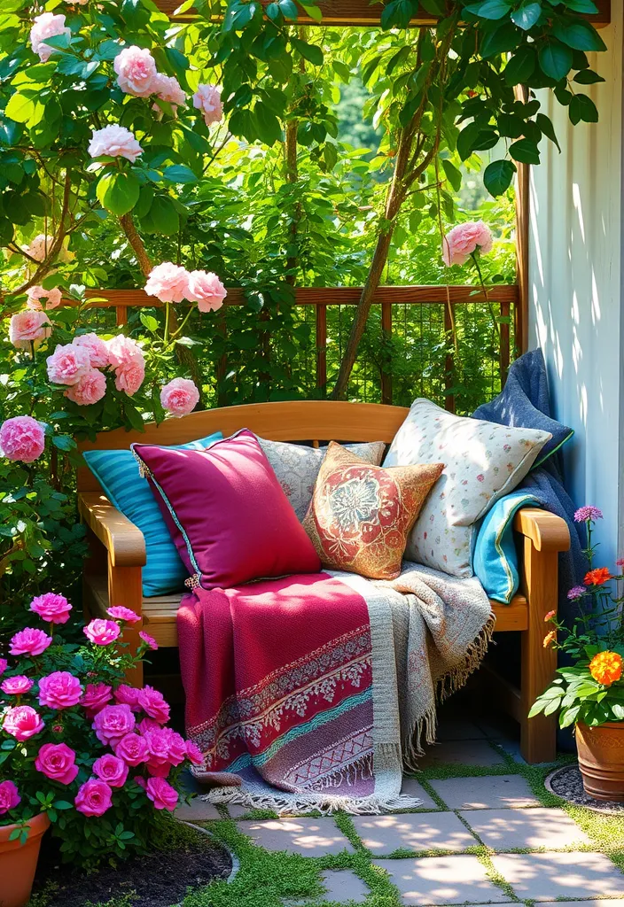 15 Cute Garden Aesthetic Ideas to Transform Your Space - 2. Cozy Seating Nooks