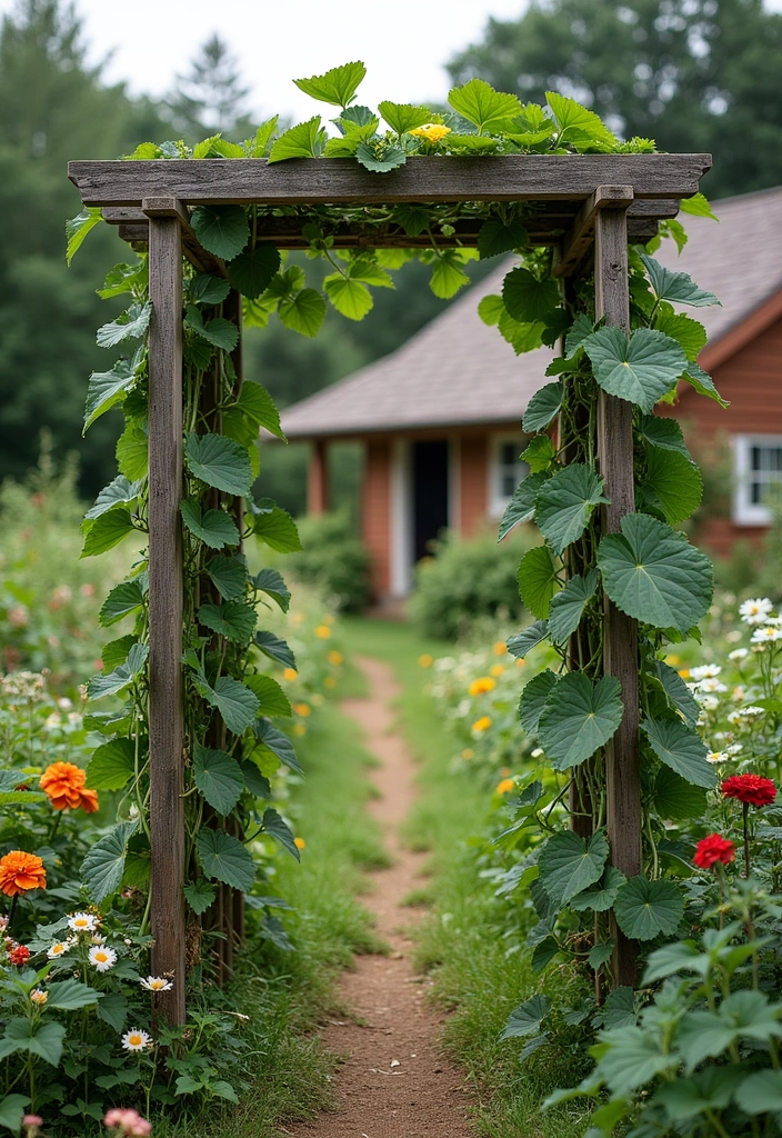 Rustic Trellis for Climbing Plants