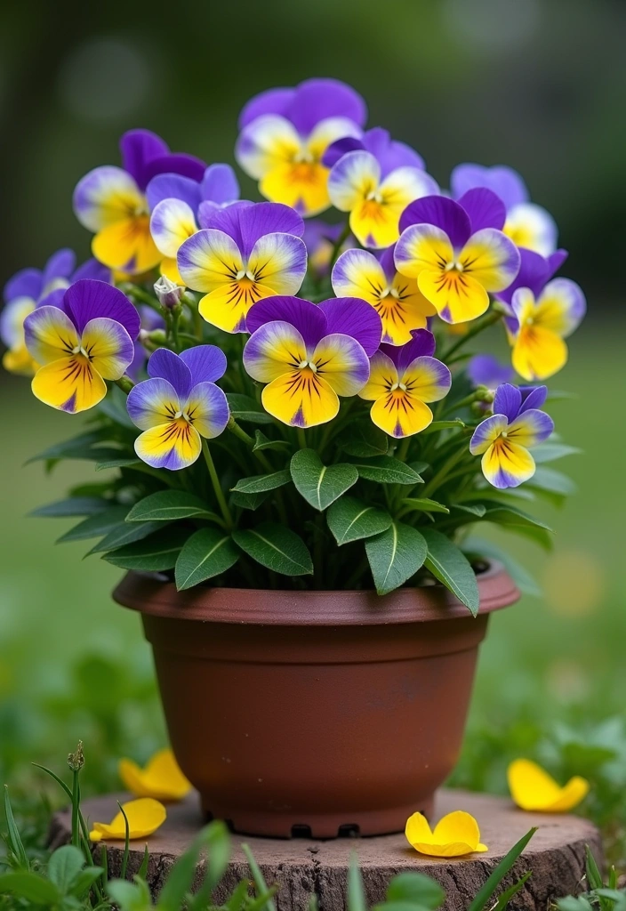 10 Best Flowers for Container Gardening: Potted Beauty - 8. Pansies: A Touch of Whimsy