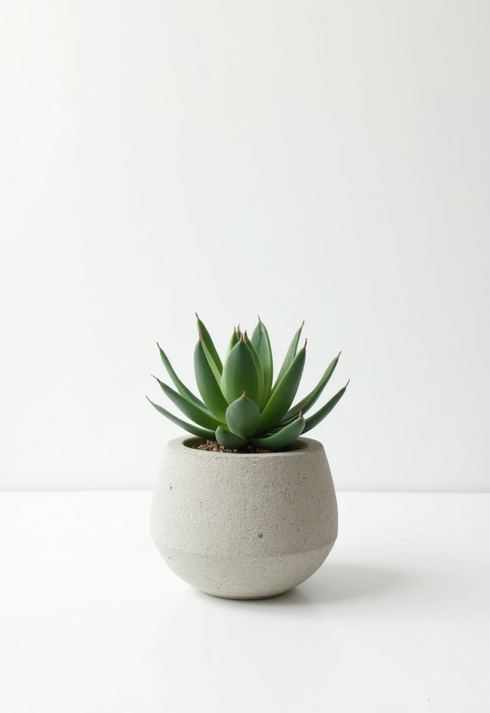 14 Stunning Succulent Planter Ideas - 9. Minimalist Stone Planters