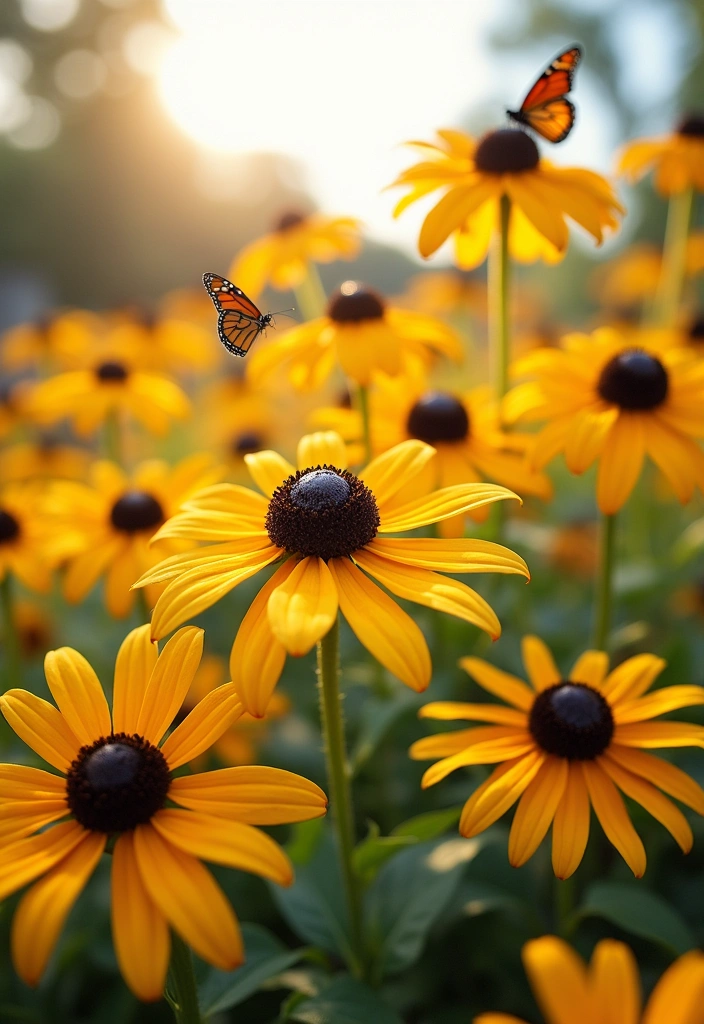 13 Attract Butterflies with These Colorful Garden Blooms - 7. Black-eyed Susan (Rudbeckia)