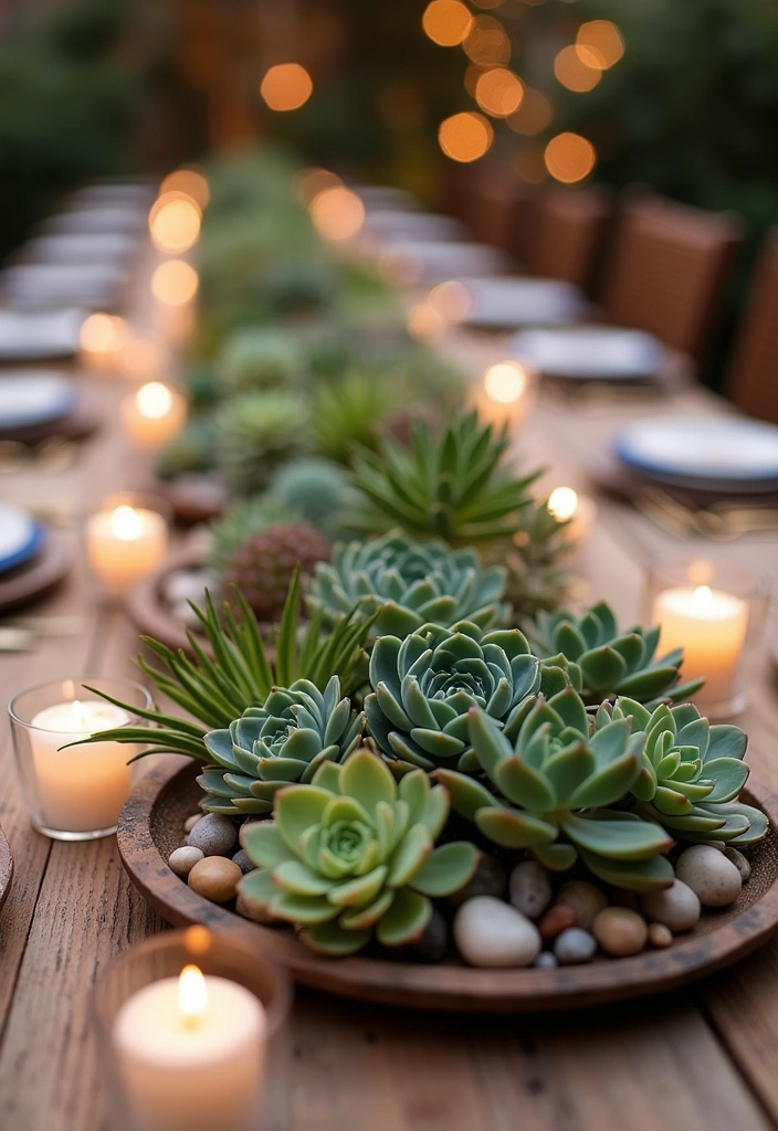 14 Stunning Succulent Planter Ideas - 11. Succulent Centerpieces