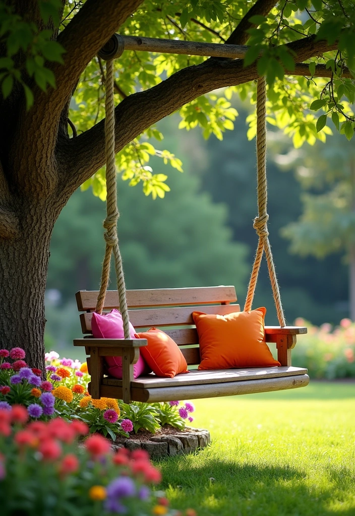 15 Garden Structure Ideas for Any Yard - 9. Playful Garden Swing