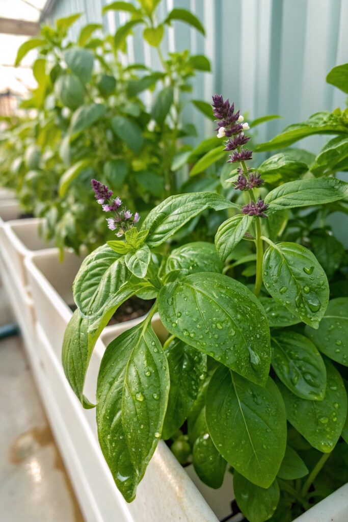 14 Best Water Plants for a Thriving Hydroponic Garden! - 7. Basil (Ocimum basilicum)