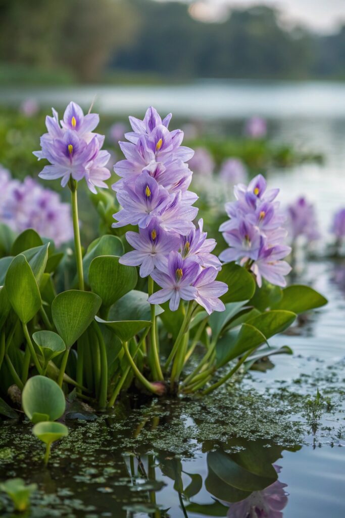 14 Best Water Plants for a Thriving Hydroponic Garden! - 3. Water Hyacinth (Eichhornia crassipes)