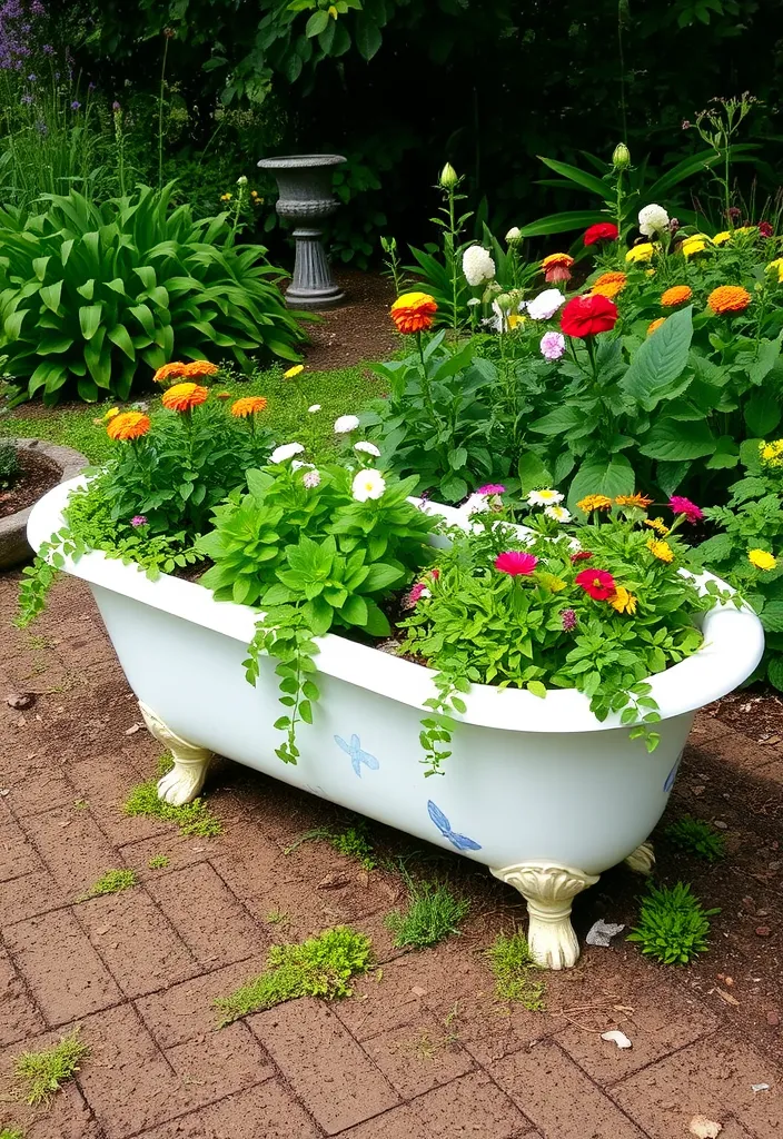 20 Inexpensive Raised Garden Bed Ideas You’ll Wish You Knew Sooner! - 16. Old Bathtubs