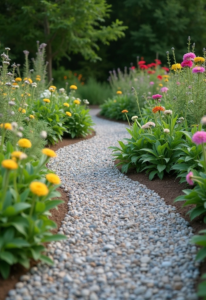 20 Garden Border Ideas for Curb Appeal - 8. Playful Gravel Borders