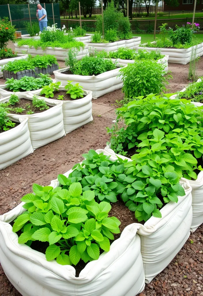 20 Inexpensive Raised Garden Bed Ideas You’ll Wish You Knew Sooner! - 15. Sandbag Gardens