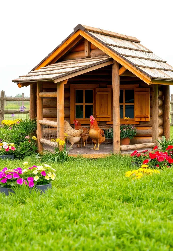 21 Charming Chicken Coop Ideas That'll Beautify Your Garden! - 1. Rustic Wooden Haven