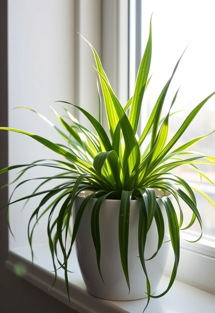 15 Fast Growing Houseplants for Quick Greenery - 2. Spider Plant (Chlorophytum comosum)