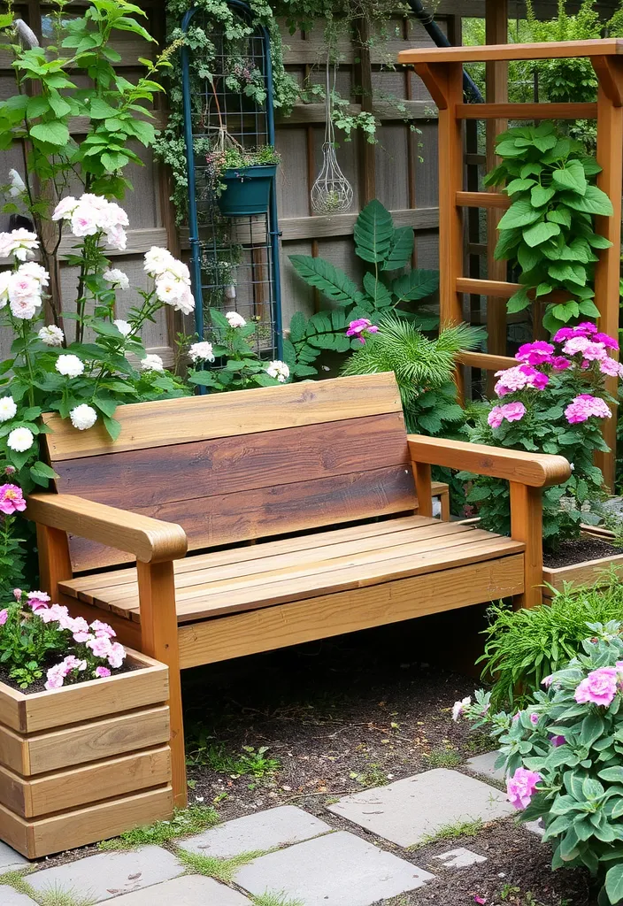 15 Cute Garden Aesthetic Ideas to Transform Your Space - 9. Rustic Wooden Elements