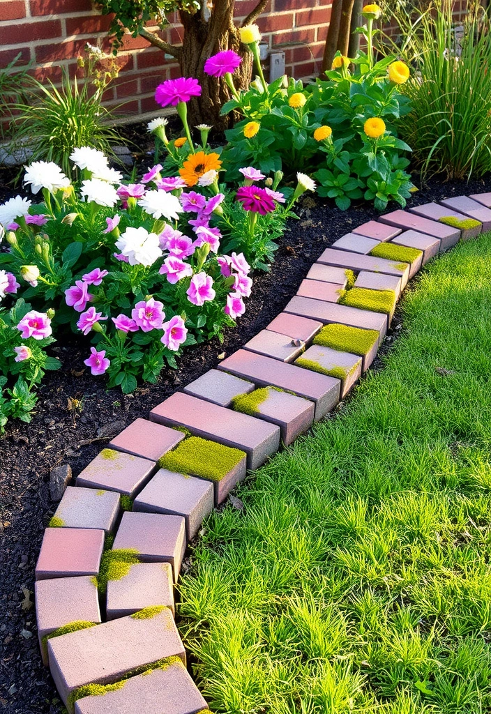 21 DIY Garden Edging Ideas on a Budget - 3. Bricks on a Budget