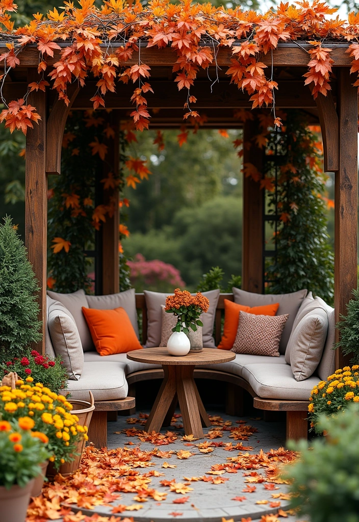 19 Garden Nook Ideas for Relaxation - 19. Seasonal Garden Nook