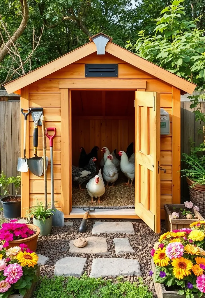 21 Charming Chicken Coop Ideas That'll Beautify Your Garden! - 11. Garden Shed Coop Hybrid