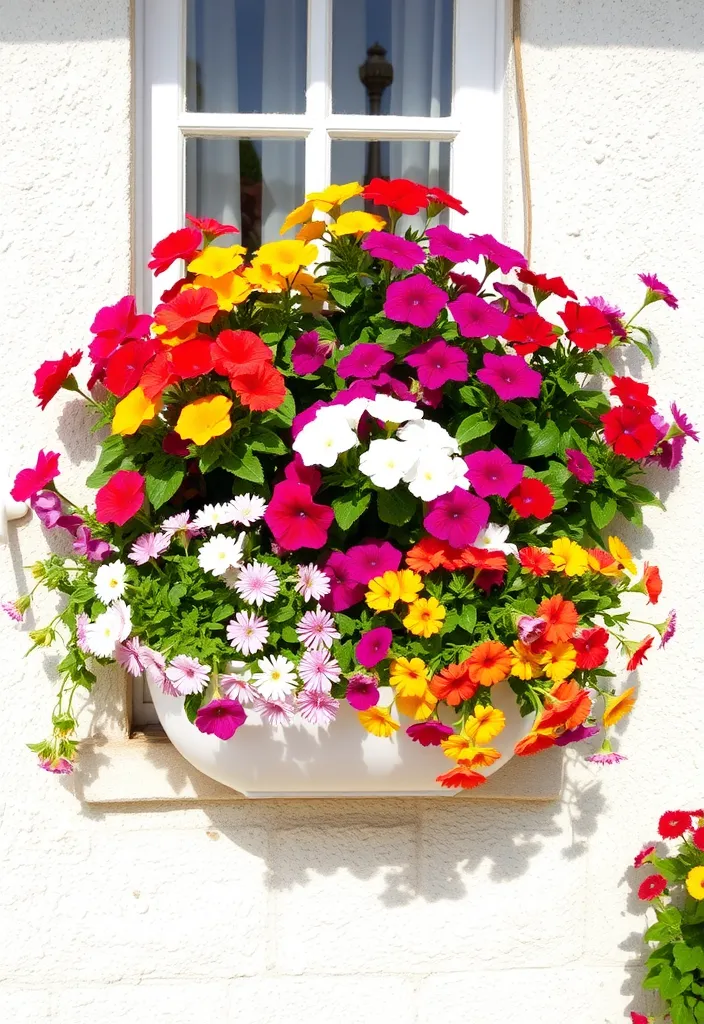 20+ Vertical Flower Gardening Ideas That Maximize Space and Beauty! - 9. Vertical Window Boxes