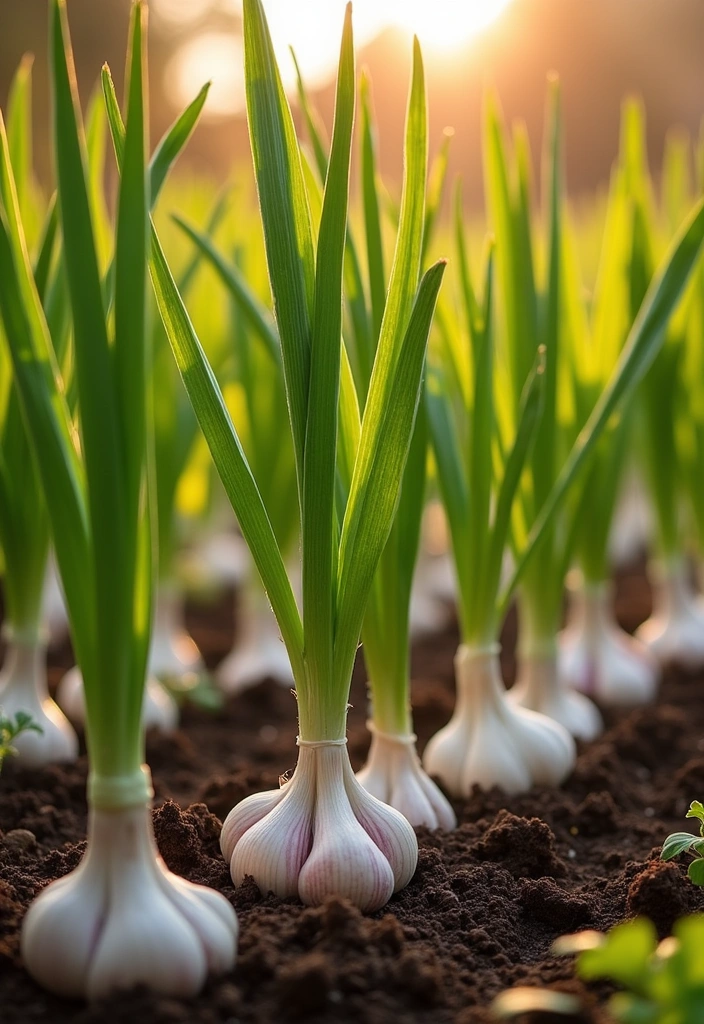 16 Fall Garden Vegetable Ideas to Grow - 6. Garlic: The Flavor Booster