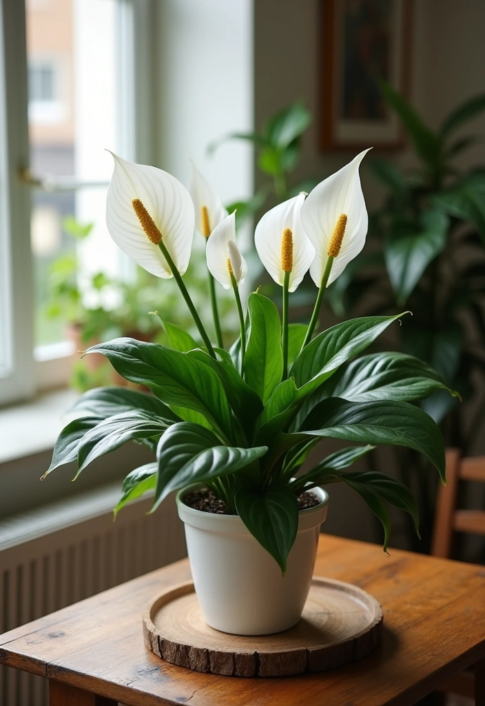 10 Best Low Light Houseplants for Indoor Growing - 4. Peace Lily (Spathiphyllum)