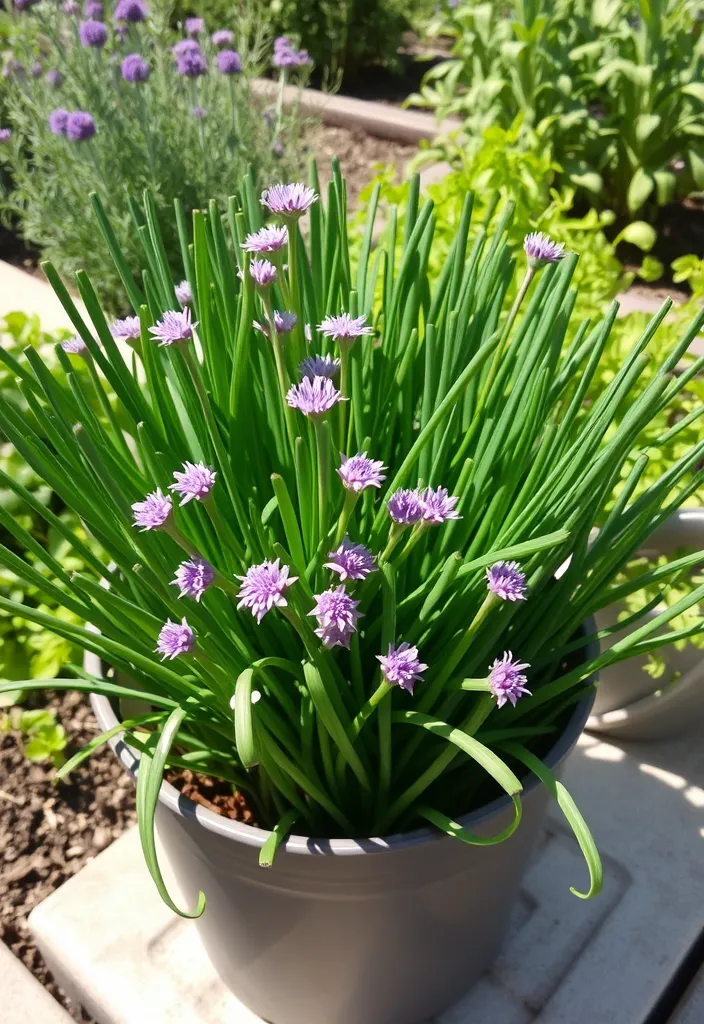 15 Best Vegetables to Grow in Pots That Will Surprise You! - 11. Chives