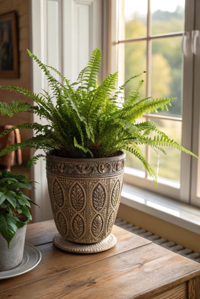 12 Indoor Plants That Thrive on Coffee Grounds - 7. Boston Fern (Nephrolepis exaltata)