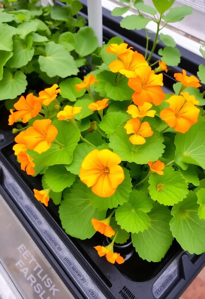 14 Best Water Plants for a Thriving Hydroponic Garden! - 4. Nasturtium (Tropaeolum majus)