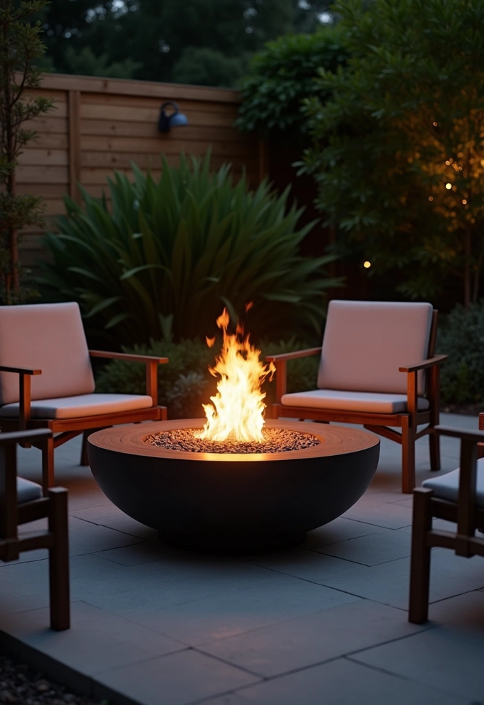 20 Modern Backyard Landscaping Ideas - 3. Modern Fire Pit Areas