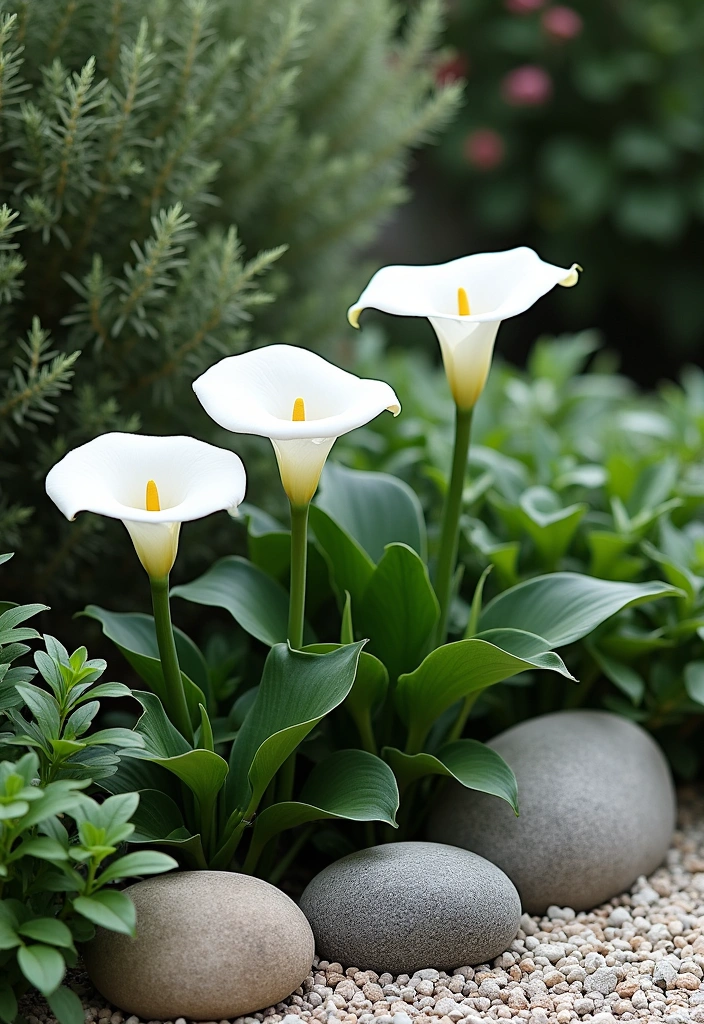 10 Creative Flower Combination Ideas for Your Garden - 11. Minimalist Green and White Elegance