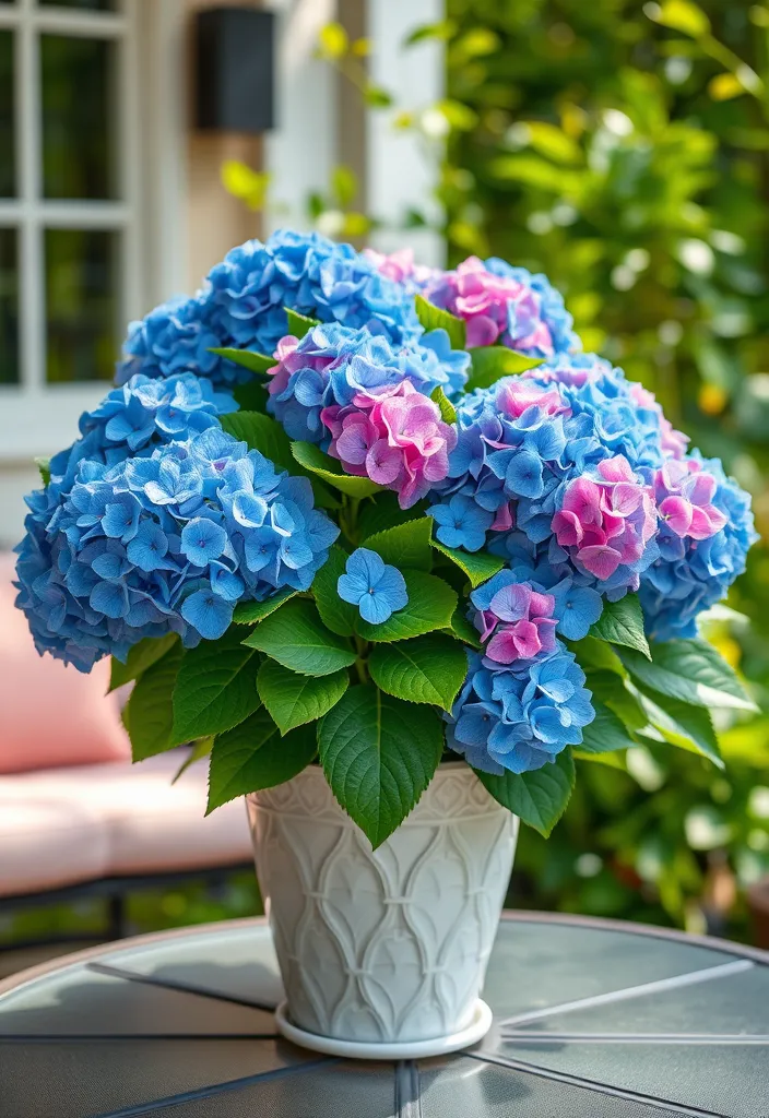 14 Gorgeous Potted Flowers to Transform Your Patio Instantly - 12. Bold Hydrangeas