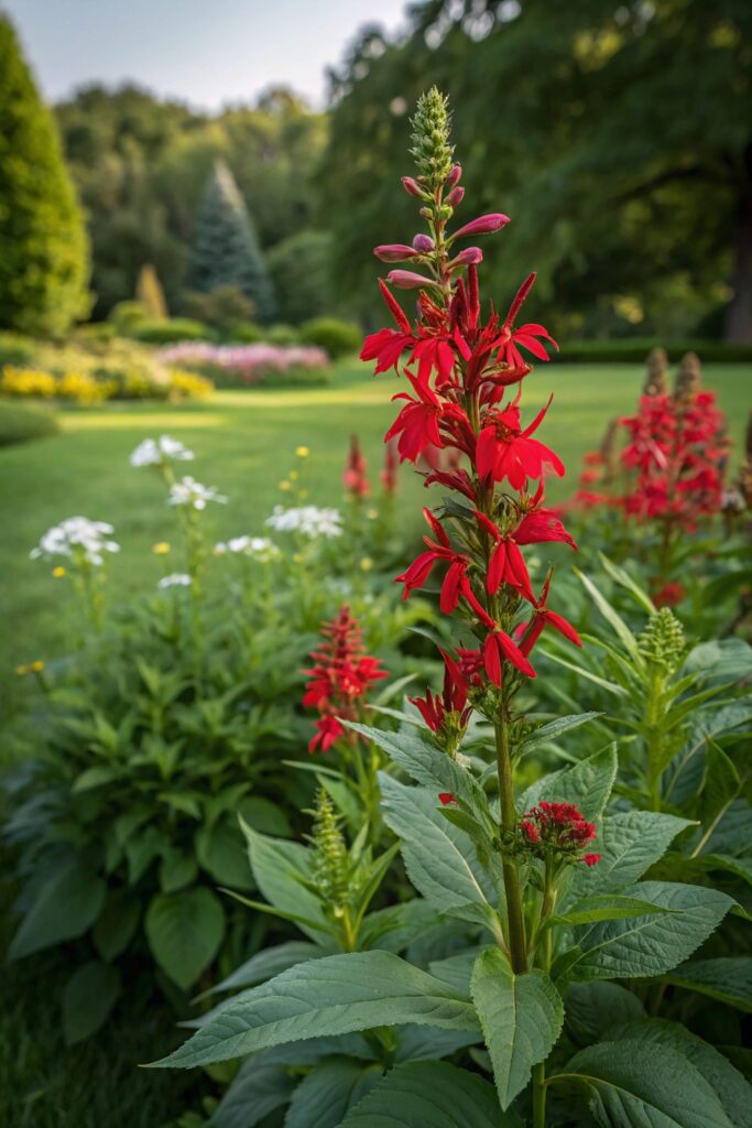 8 Stunning Kansas Native Shade Plants for City Gardens - 8. Cardinal Flower (Lobelia cardinalis)