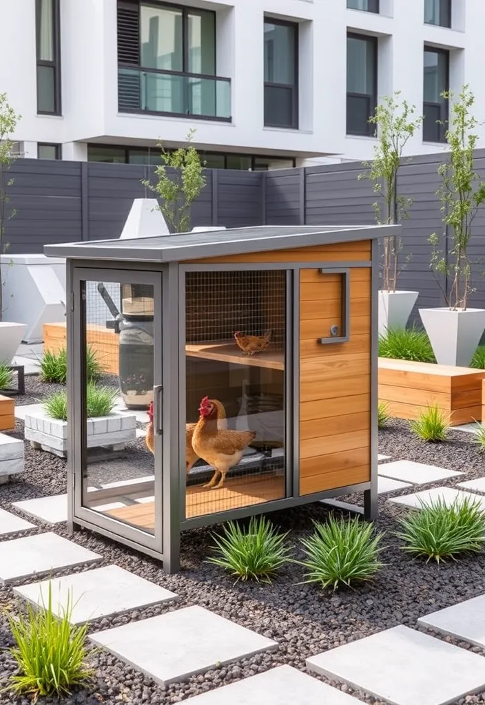 21 Charming Chicken Coop Ideas That'll Beautify Your Garden! - 2. Modern Minimalist Coop