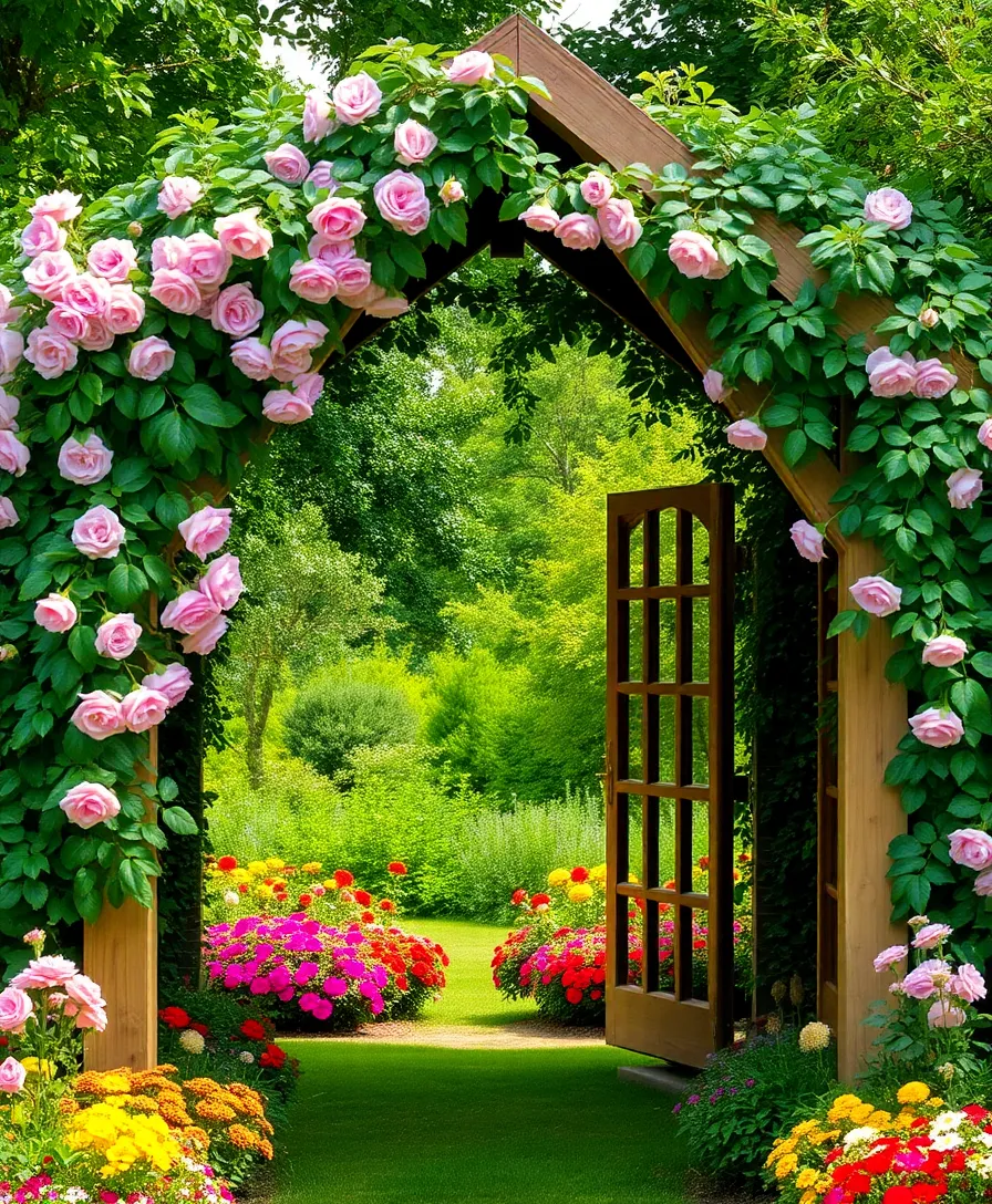 15 Garden Structure Ideas for Any Yard - 1. Elegant Arbor Entrance