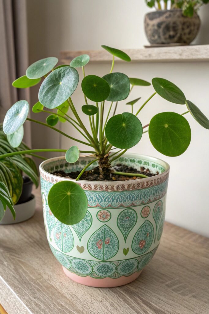 Top 9 Small Indoor Plants for Tiny Spaces - 7. Chinese Money Plant (Pilea peperomioides)