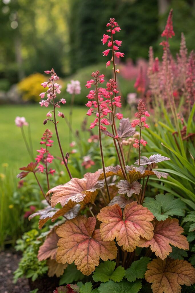 9 Shade-Loving Flowers for a Beautiful Dark Garden - 6. Coral Bells - Colorful Foliage