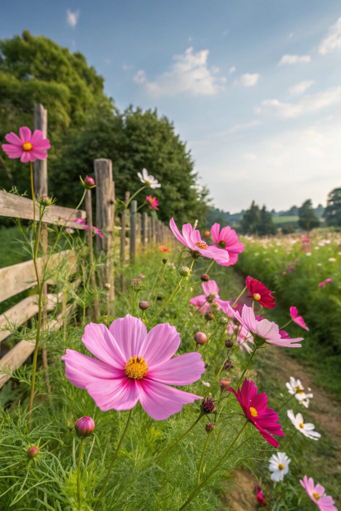 12 Easy Flowers to Plan Your First Garden (Beginner's Guide to Gorgeous Blooms!) - 5. Cosmos: Elegant Simplicity