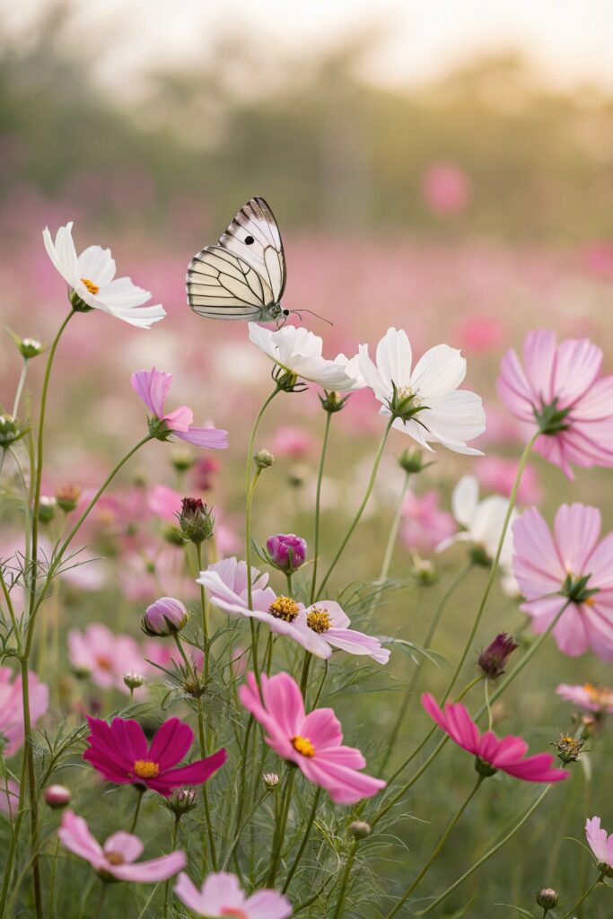 13 Attract Butterflies with These Colorful Garden Blooms - 11. Cosmos