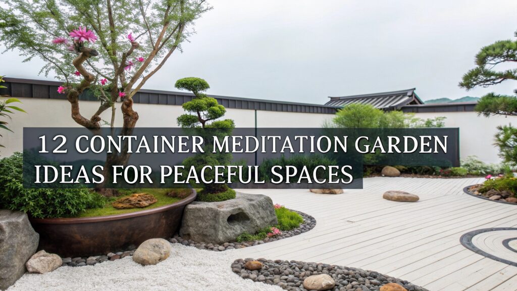 12 Container Meditation Garden Ideas for Peaceful Spaces