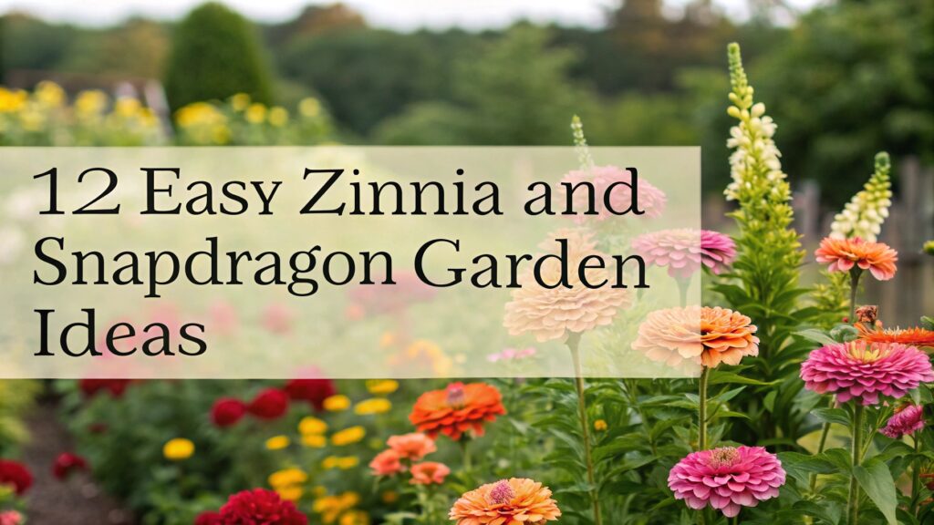 12 Easy Zinnia and Snapdragon Garden Ideas