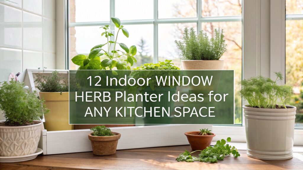 12 Indoor Window Herb Planter Ideas for Any Kitchen Space